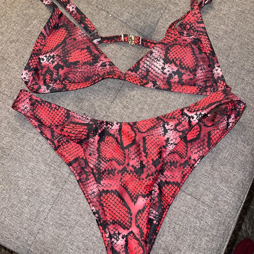 Snake-skin bathing suit